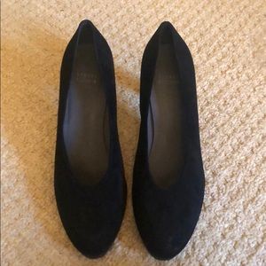 Stuart Weitzman Black Suede Heels
